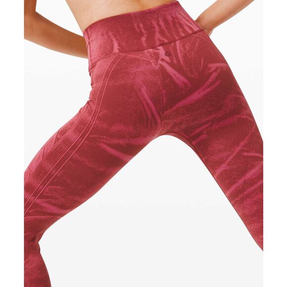 Lululemon Ebb to Street Tight Wash Stone Wash Chianti High Rise Legging Pant - Picture 6 of 12